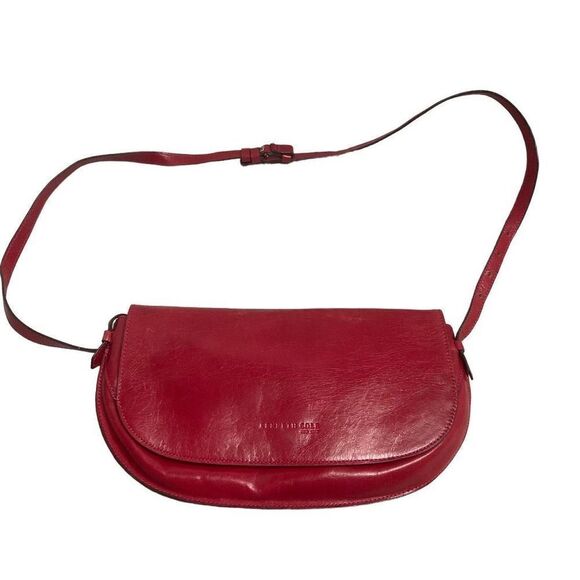 KENNETH COLE Women’s Leather Crossbody Red 10.5X5 - Picture 1 of 12